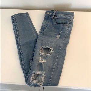 denim levi skinny jeans